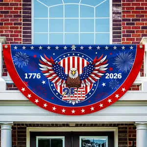 250th Anniversary Bunting, Patriotic Eagle Half Fan Flag