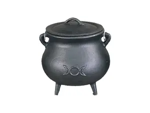 Cast Iron Cauldron - Triple Moon (7 in.)