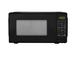 0.7 Cu ft Countertop Microwave Oven, 700 Watts, Black, New
