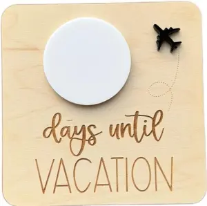Vacation Countdown Calendar, Wall-Mounted Holiday Planning Accessory for Home Office Organization