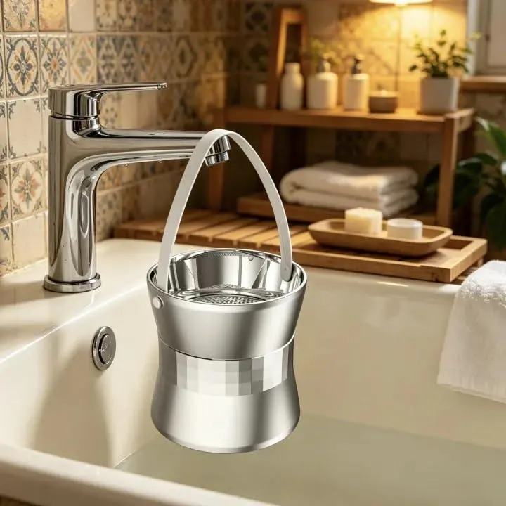Garvee Bathtub Faucet Water Filter, Hanging Bath Water Filtration System for Cleaner Softer Water