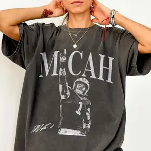 [Sale Up To 50%] Micah Parsons Vintage Comfort Color Shirt, Micah Parsons Retro Rap Tee, Game Day Shirt, Football Shirt, Football Shirts Gift For Fan, Trendy USA Cotton Fabric