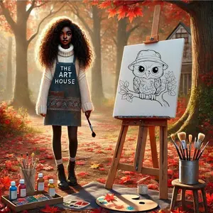 Fall painting canvas