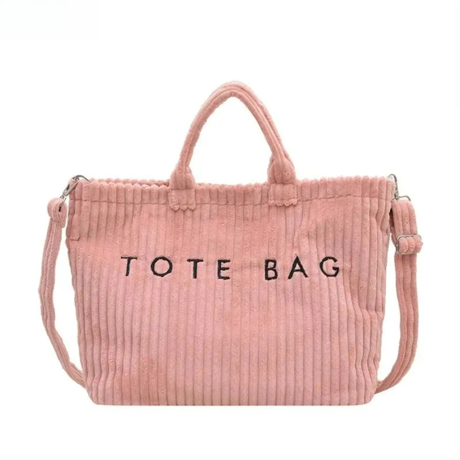 Hot-selling women's bags, popular versatile suede canvas bags, alphabet handbags, casual design, large-capacity tote bags for women,back to school,back to school haul