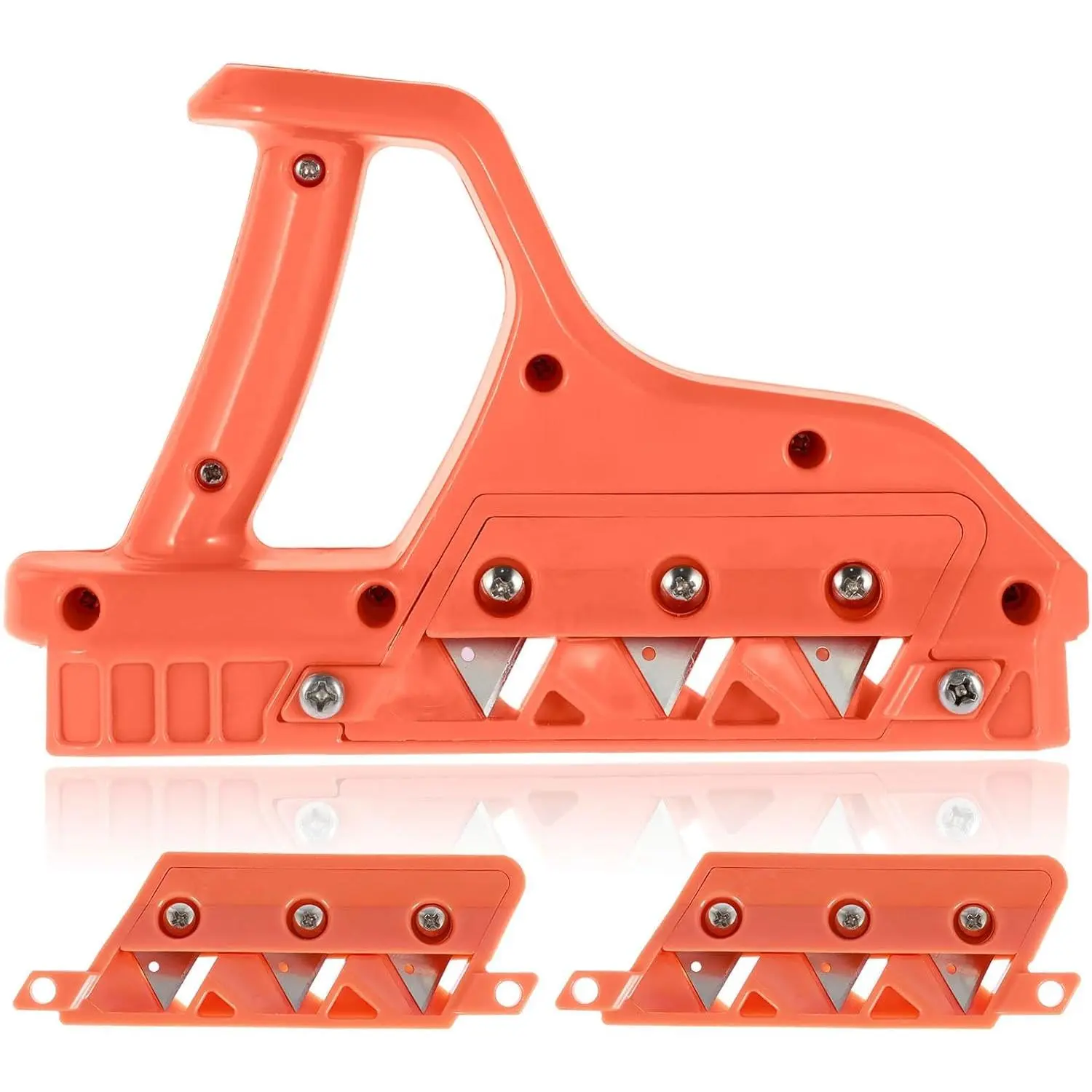 Plasterboard Edger & Fast Cutter - 45+60 Degree Plastic Drywall Hand Plane, 10 Blades Set for Clean Cuts, Woodworking Chamfer Tool with After-Sales Service