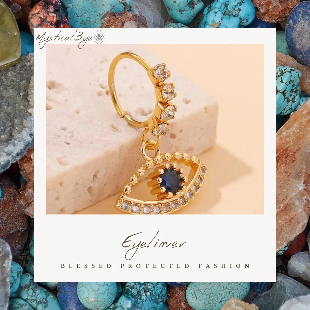 Evil eye nose ring