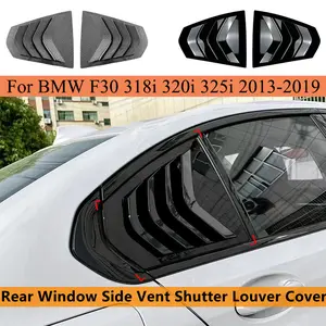 New 2026 F30 Louvers For BMW 3 Series F30 318i 320i 325i 2013-2019 Rear Window Side Vent Shutter Louver Cover Trim Car Accessories car decoration accessoriess