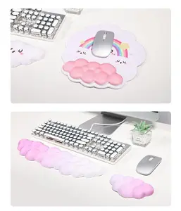 Cloud-Shaped Wrist Rest Mouse Pad – Ultra-Soft & Pressure-Relieving for Ergonomic Desk Setup, Perfect for Long Work Hours