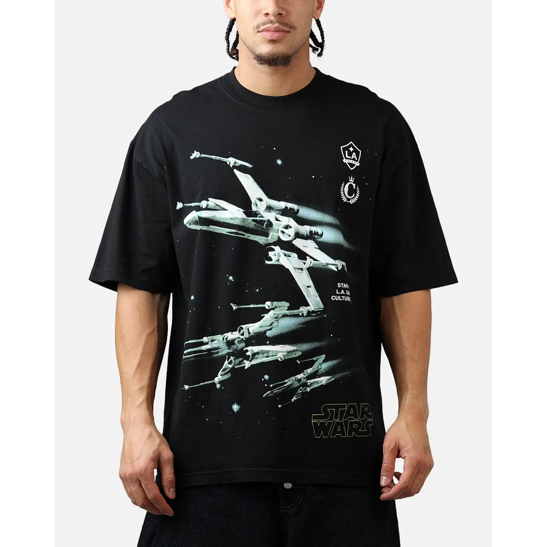 Culture Kings X Star Wars LA Galaxy X-Wing T-Shirt Black