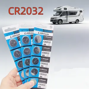 Cr2032 Lithium Button Battery, 3v Long-Lasting Power, Ideal for Car Keys, Remote Controls, Toys, Alarms, Watches, Household Appliances
