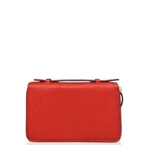 Pre-owned GUCCI Leather small leather goods Continental Wallet Calfskin Red (yg030926a6)