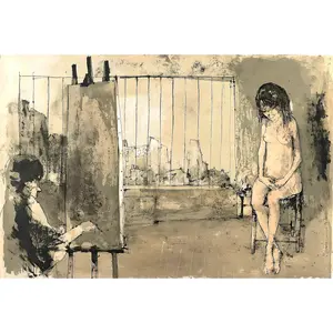 Jean Jansem, Atelier parisien, Au Temps de Paris Seine, Limited Edition Lithograph