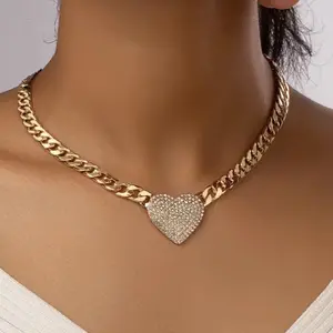 Chain Link Heart Necklace