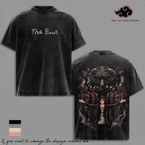 Eren Yeager - Attack on Titan Anime T-Shirt Vintage Acid Wash Oversized Graphic Tee Streetwear Anime Merch