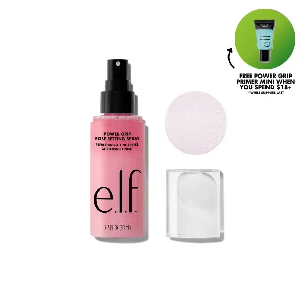 e.l.f. Power Grip Rosé Makeup Setting Spray, Cosmetic Long-Lasting Fixing Spray for Makeup Locking