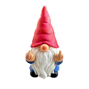 Gnome Statue, Naughty Garden Gnome Statue Decoration, Funny Garden Gnome for Outdoor Or Home Decor, Collectible Room Decor, Garden Sculptures & Statues