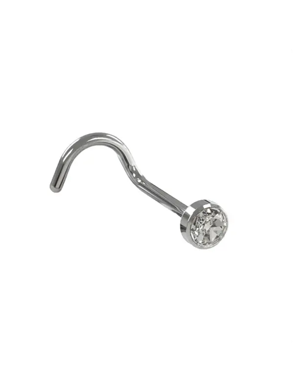 Nostril Screw Zircons 18g
