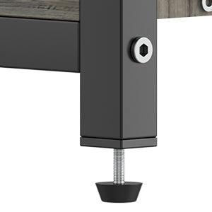 GARVEE Industrial Corner Wine Cabinet, Removable Rack & Glass Holder