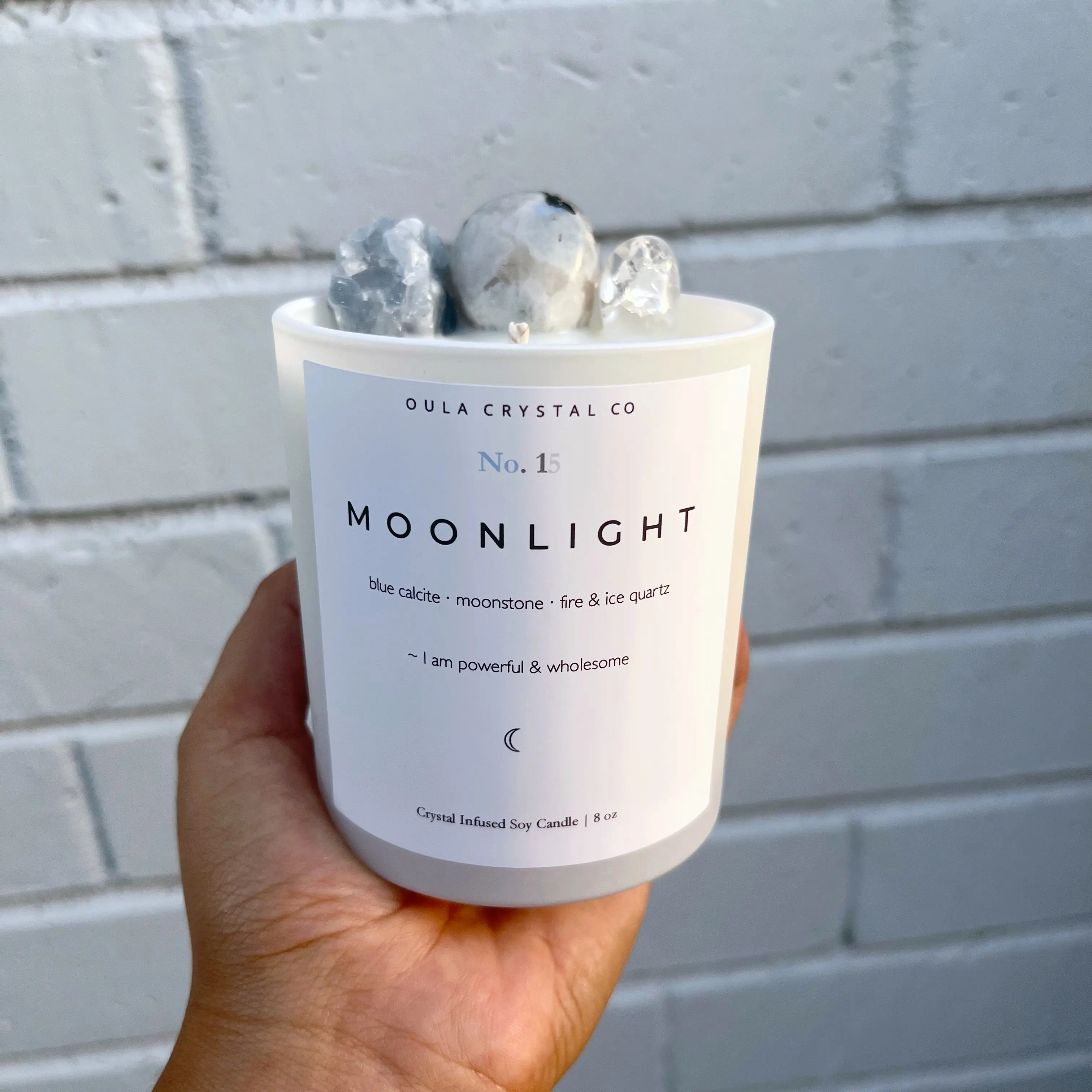 Moonlight Crystal Candle