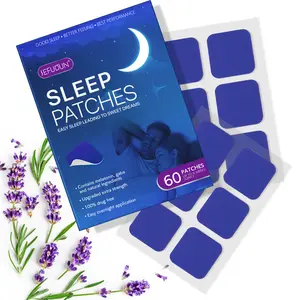 Sefudun Sleep Aid Patch 60 Pieces, Promotes Restful Sleep Naturally, Easy Application, Comfortable Wear, Ideal for Adults & Kids, Blue