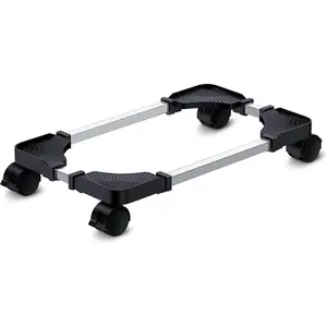Computer Tower Stand - Adjustable PC Stand for  Desktop Towers - Elevate and Organize Your Desktop - Mobile CPU PC Holder Cart Riser Printer