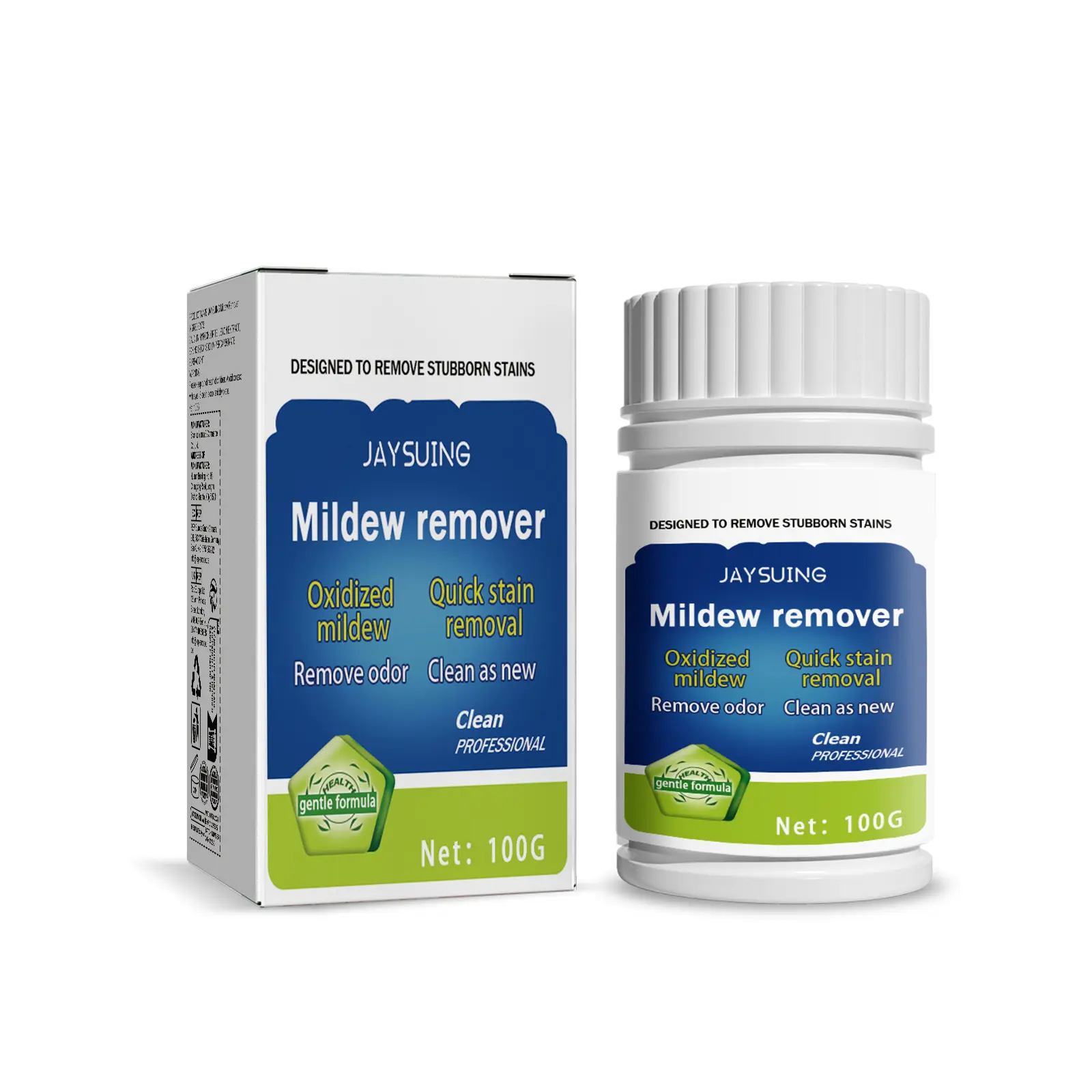 Mold Remover Powder, Low-Odor Oxygen-Based Multi-Use All-Purpose Household Cleaner for Kitchen Silicone, Walls, Tile to Eliminate Mildew & Black Spots Easily