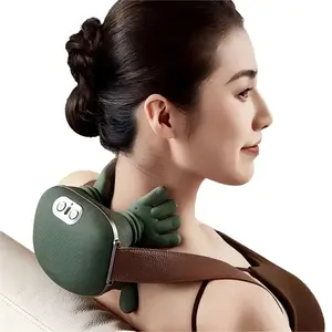 4D Bio Finger Neck Shoulder Massager, Wireless Neck Massage Wrap, Brushless Motor, 5v, 2 Batteries, 2000mah, New Massage Device