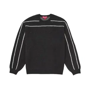 Supreme Men's Back Stripe Sweater Black, from StockX
