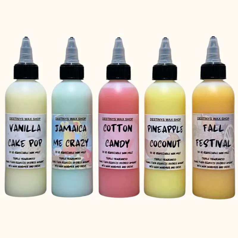 TRIPLE FRAGRANCED SQUEEZABLE WAX MELTS - 3.5oz BOTTLES