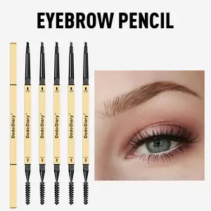 5Pcs Double-Headed Ultra-Thin Eyebrow Pencil for Natural Coloring Simple Outline Perfect eyebrows with Your Own Brush Makeup everyday glam