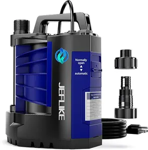 3500GPH Pool Cover Pump Electric,1/2HP Sump Pump Submersible,Portable Little Pump with Hose Adapter,Perfect for Pool,Pond,Basement,Garden Irrigation