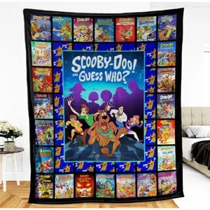 Scooby-Doo Guess Who Movie Blanket Bed Blanket Super Soft  Blanket Lightweight Warm Cozy Cartoon Blankets Gifts for Kids  The best holiday gifts for kids