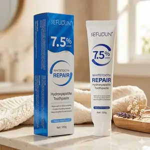 7.5% nHAP Hydroxyapatite Toothpaste, Natural Mint Flavor, Gentle Daily Oral Care for Sensitive Teeth & Gums, Supports Enamel Strength, Deep Cleansing & Long-Lasting Fresh Breath, 120g