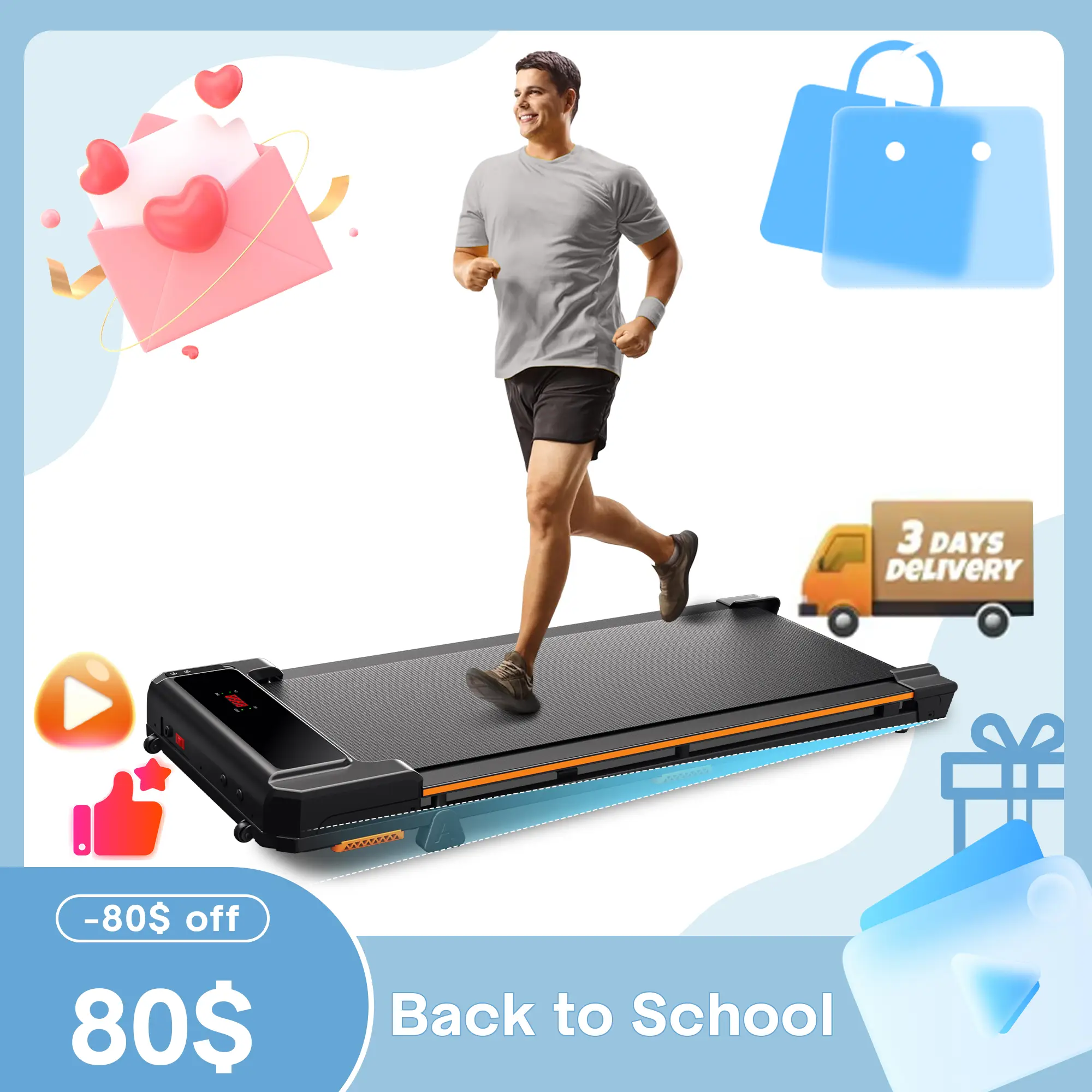 【With Incline & compact】 Walking Pad with Incline, 3 in 1 Under Desk Treadmill with 265LBS, Portable Walking Treadmill with Remote Control, LED Displa