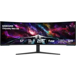 Samsung 57 Inch Odyssey Neo G9 Dual 4K | HDR 1000 | 240Hz | Mini-LED | Gaming Monitor