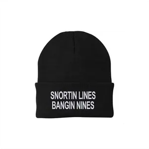 Snortin Lines Banging Nines Beanie casual warm