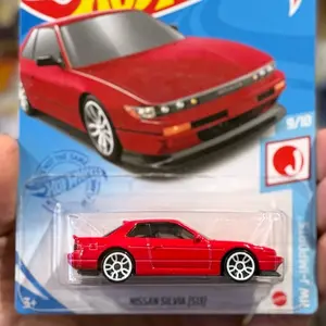 Red Nissan 240SX S13 Diecast car 1:64 scale