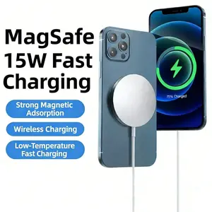 Magnetic Wireless Charger, Multifunctional Desktop Charger, Magnetic Charger Dock, 15w Fast Charging, Compatible with iPhone, Galaxy, Mate Series, iPad, Android Phones, Perfect Gift