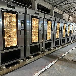 Kolice Commercial Heavy Duty Hot Air Convection Oven,Electric Convection Oven for Baking Breads,Cakes,Cookies - 9500W,220V 3 Phase,Trolley Rotation System,Come with Bottom Frame & 5 Trays