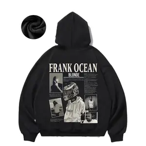 Frank Ocean Blonde Graphic Hoodie Cozy Casual Mens Pullover With Newspaper Print For Fall Winter Streetwear In Black And Gray Sweatshirt, Hoodie, Comfort Colors