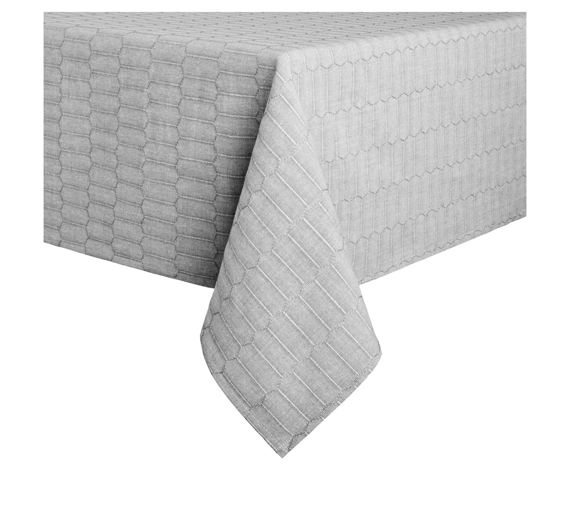 Martha Stewart Honeycomb Modern Farmhouse 60"x102" Tablecloth