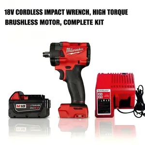 Milwaukee M18 FIW212 18V 1/2 Inch Impact Wrench Cordless Fastening Tool For Mechanical Repair Automotive Service Construction Installation Hand Tools With 300Nm Torque Compact Body 4 Speed Adjustment Tool Accessories Milwaukee Accessories Impact Wrench
