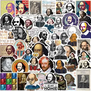 Shakespeare Head Graffiti Stickers Set, DIY Waterproof Decals for Guitar Notebook Luggage, Creative Art Supplies for Personalization, DIY Customization