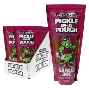 Van Holten's Pickles - Garlic Joe Pickle-In-A-Pouch - 12 Pack Snacks