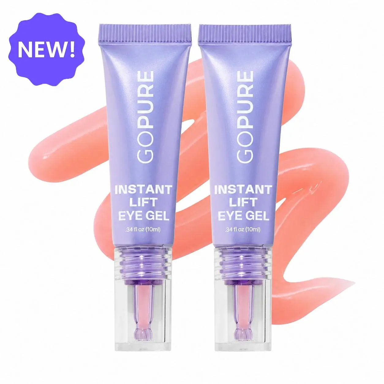 NEW! GOPURE Instant Lift Eye Gel - For the look of Puffiness& Bags, Wrinkles, Fine Lines and Dark Circles, Anti AgingSkin Care for Men & Women with Collagen Targeting BiotechUnder Eye Brightener