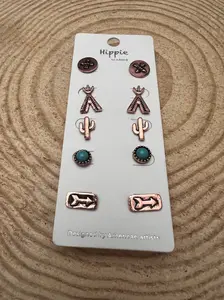 Western Theme 5 for 1 Earring Set