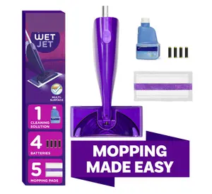 Multi-Surface Floor Cleaning Mop Set with Fresh Scent - Versatile Cleaning Tool for Various Surfaces Scrubbing Mop Pads