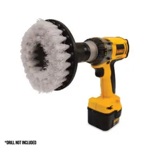 White 5" Drill Brush - Light Duty