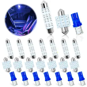 24PCS LED Interior Replacement Bulbs, Interior Car Lights, Dome Light LED Car Bulb Kit Set T10 31 mm 42 mm, Used for Map Dome Lights and License Plate Courtesy Lights Accessories
