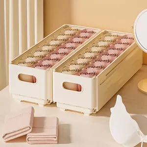 2counts-Adjustable Clothes Storage Box Closet Organizer Categorized Clothing Organizer Kitchen Cabinet Storage Bin Home Organizer